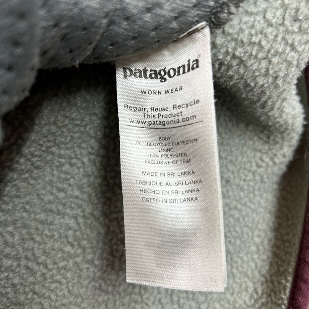 Patagonia Retro Pile‎ Fleece Hoodie Grey Full Zip Womens Small - Picture 6 of 11